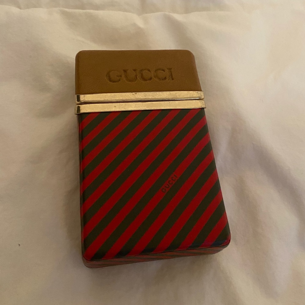 Rare Vintage Gucci Accessory Collection Cigarette Box